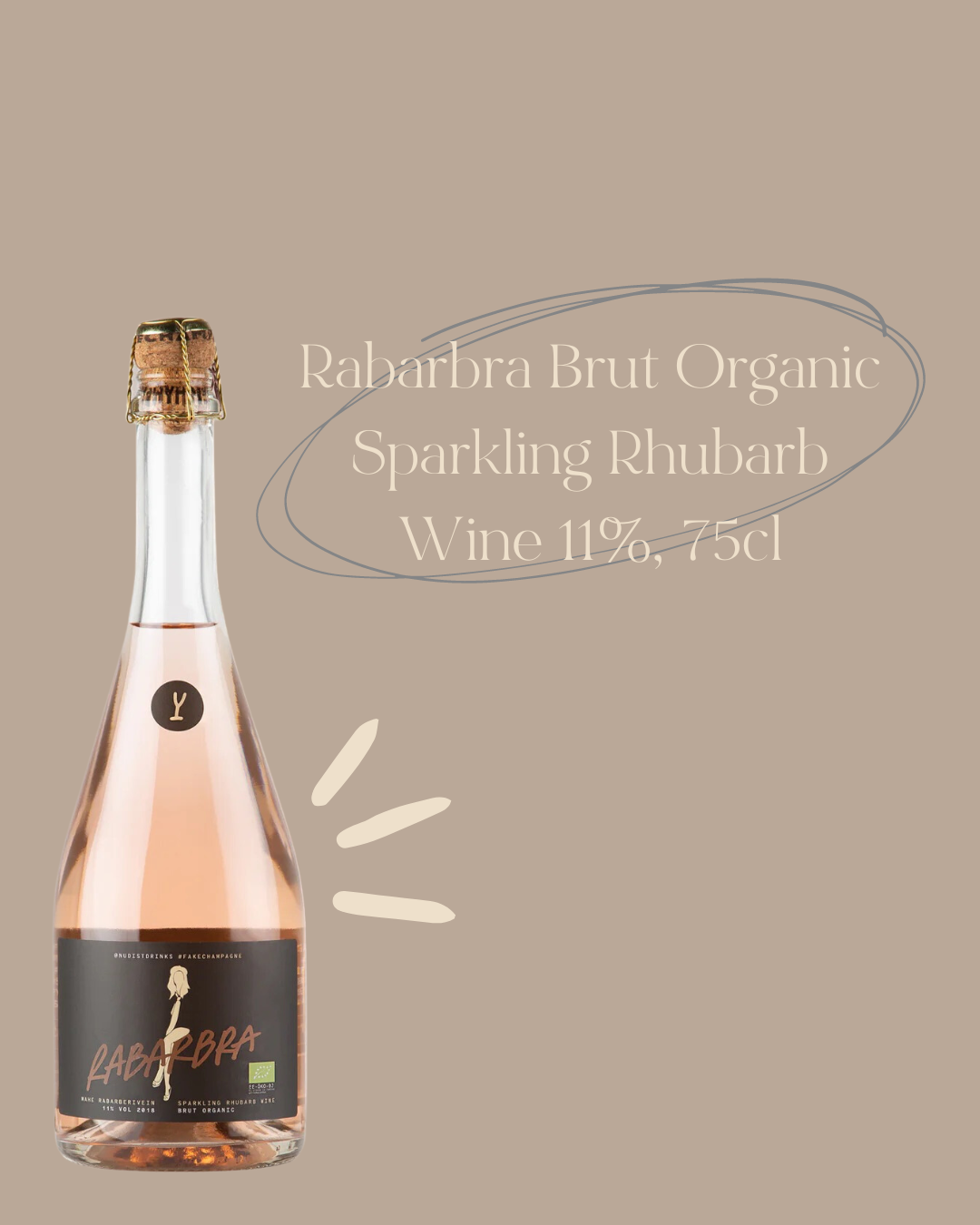 6 bottles Rabarbra Brut Organic