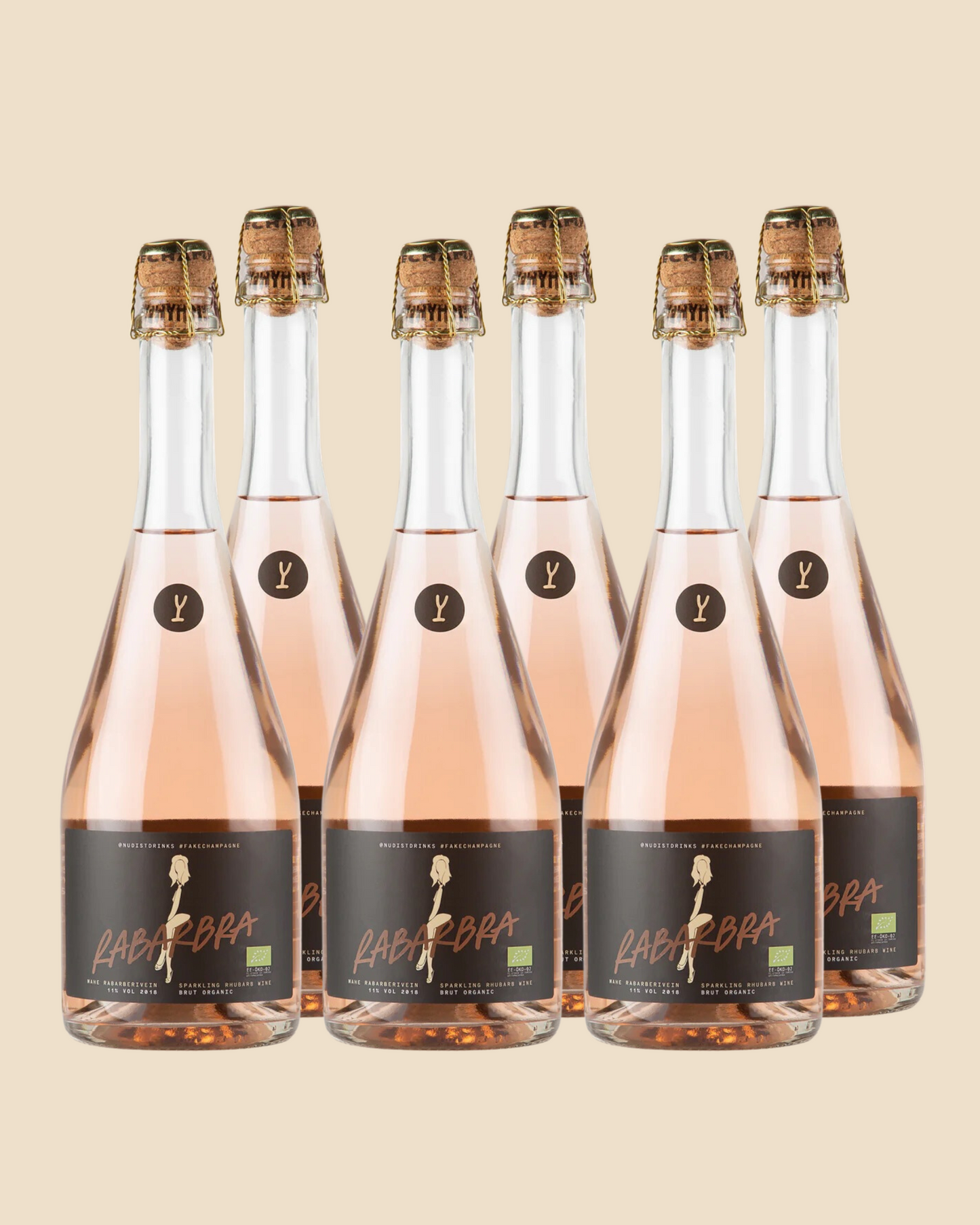 6 bottles Rabarbra Brut Organic