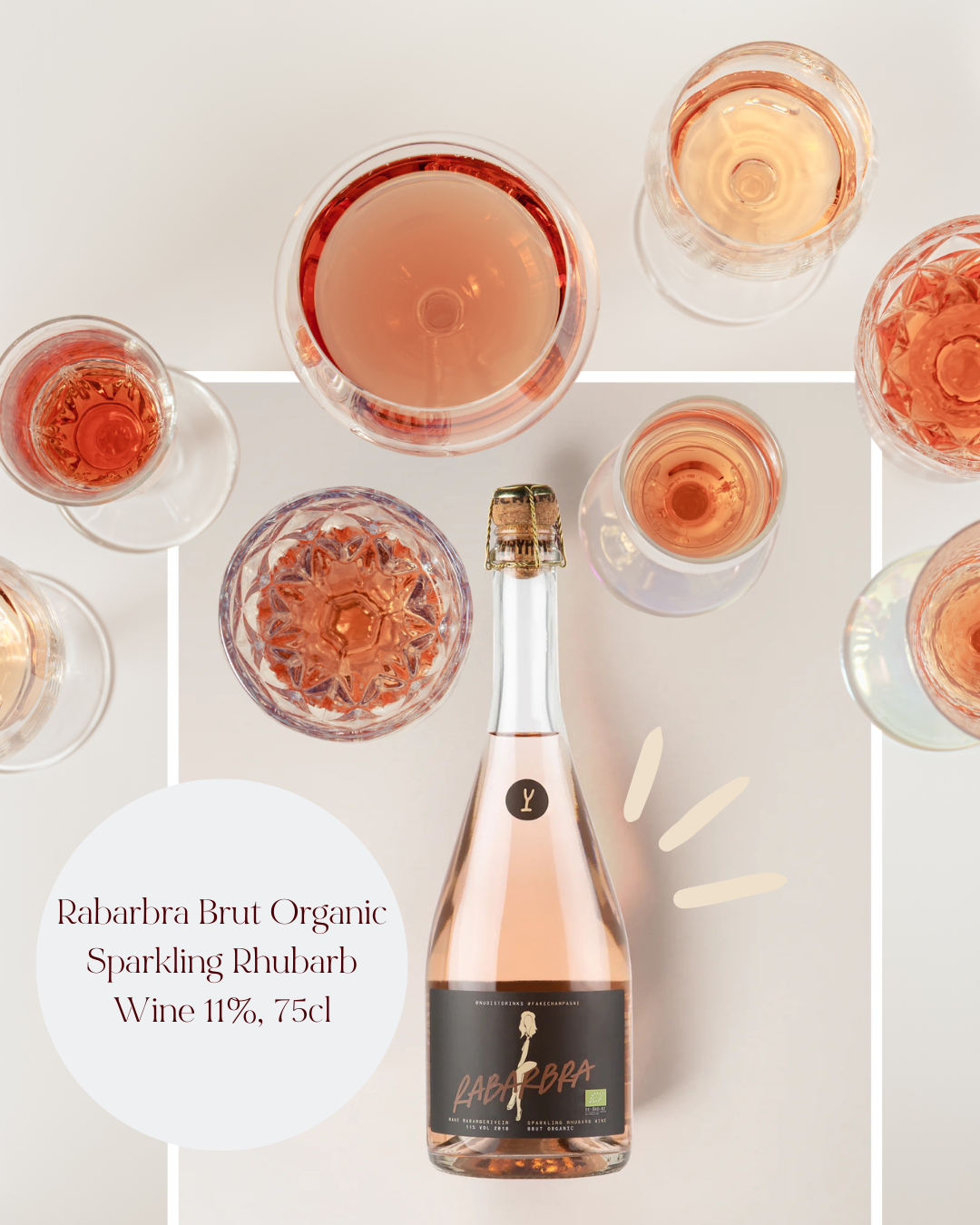 12 bottles Rabarbra Brut Organic